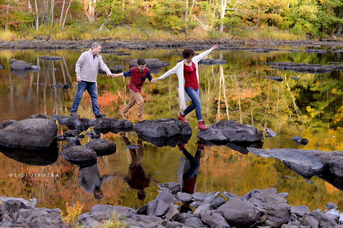 Family walks on the floor of the LaHave? (c) Heidi Jirotka 