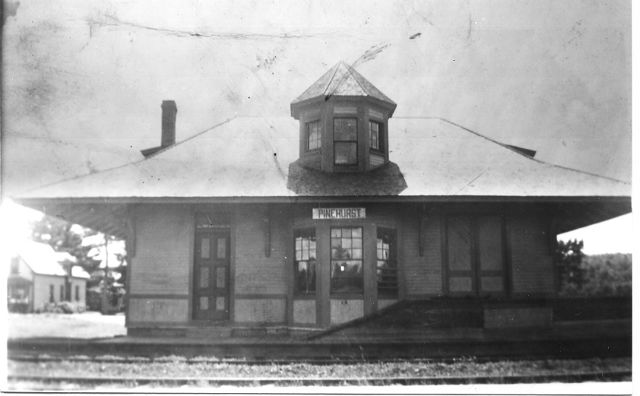 Pinehurst Railway Station, photo from Duane Porter (HSRM) 