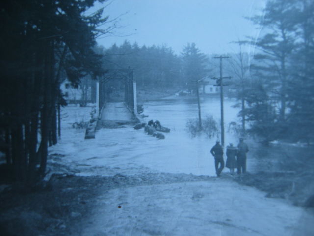 1956 Flood - LaHave River at Bruhm Road, photo from Lana Veinotte 
